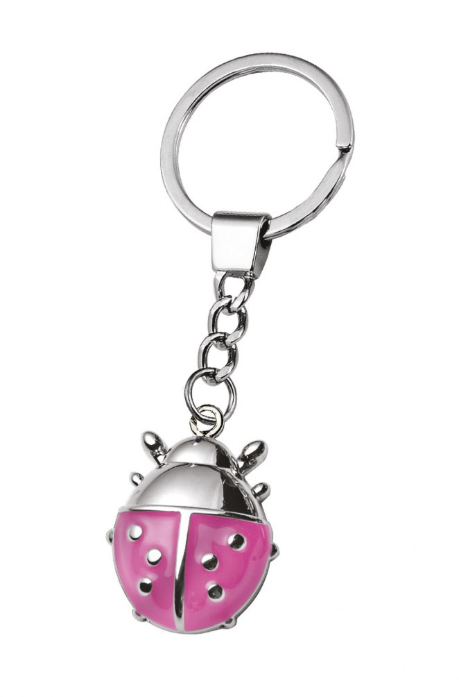 Portachiavi "Coccinella Rosa" - No Box