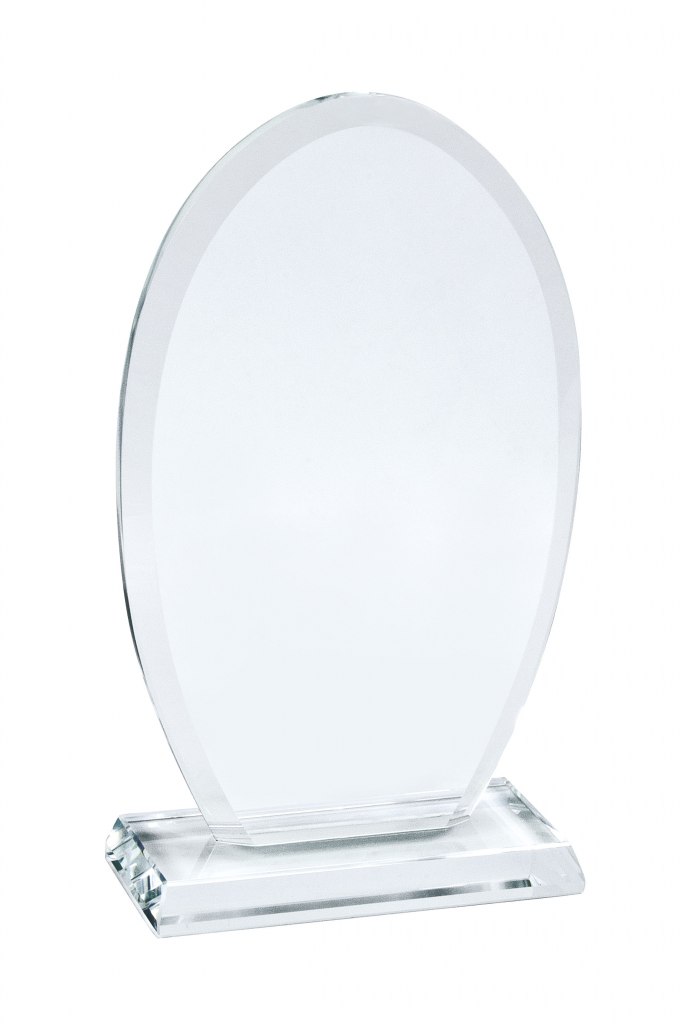 Trofeo Ovale In Vetro Mm 90 H