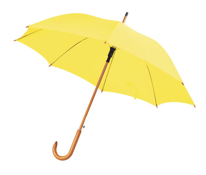 Ombrello Giallo Manico Legno D=105 Cm