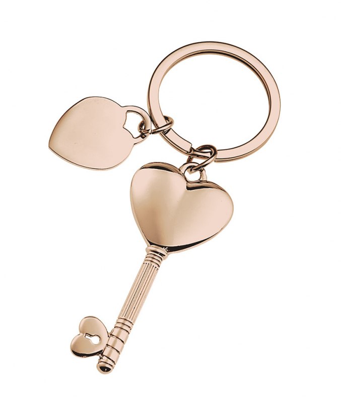 Portachiavi Chiave Cuore - Rosato