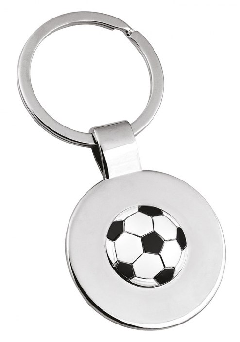 Portachiavi Decoro Football Bianco Nero