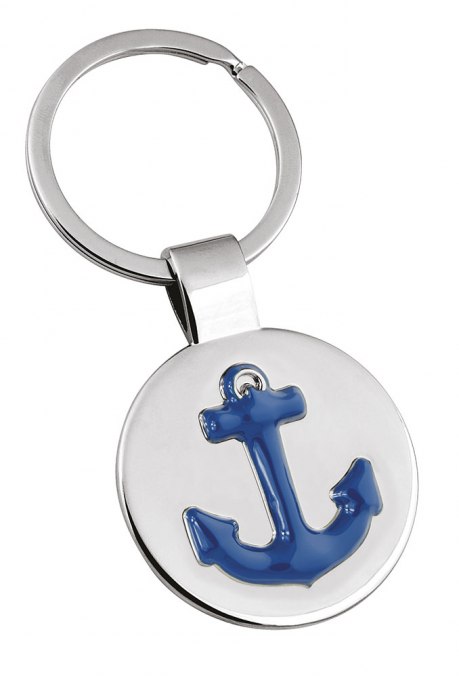 Portachiavi - Decoro Ancora Blu