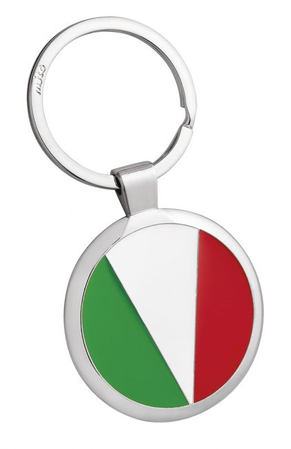 Portachiavi Tondo Colori Bandiera Italia