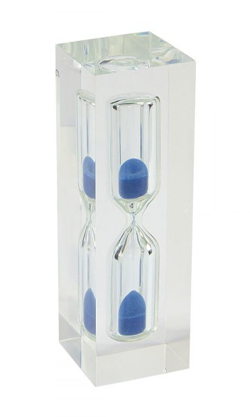 Clessidra Plexi Sabbia Blu - H 8Cm