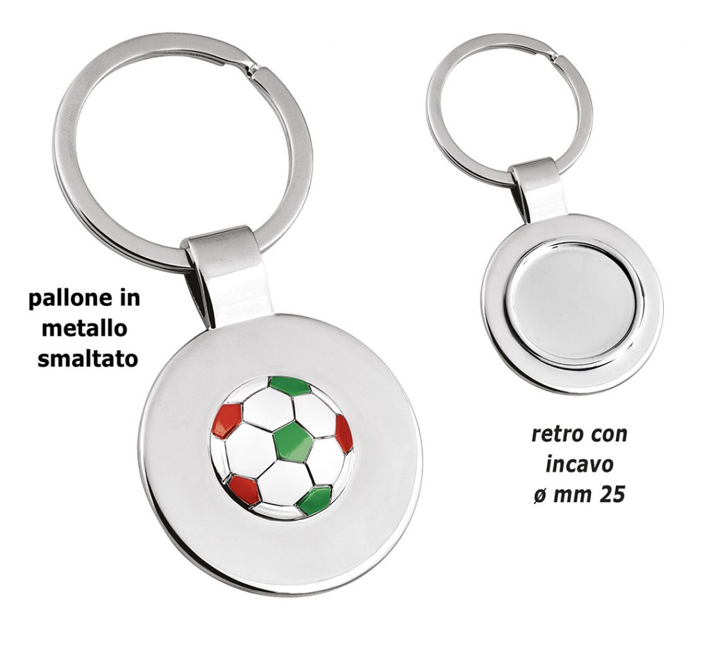Portachiavi Incavo Football Tricolore