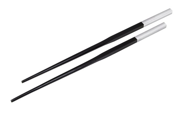 Chopstick Legno & Cromato - Set 2Pz