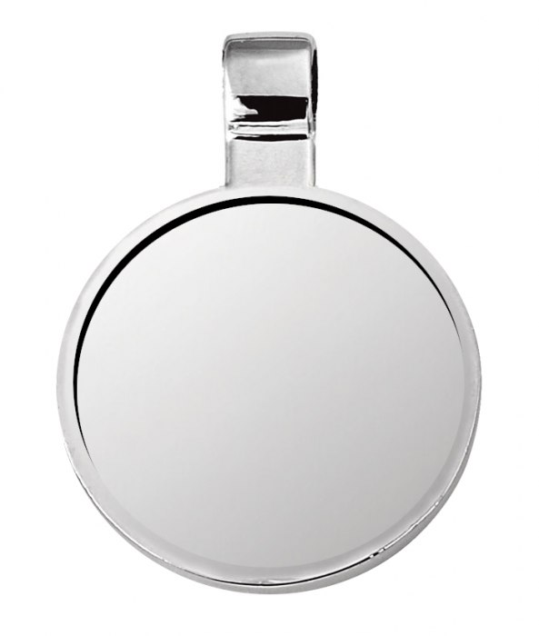 Piastrina Tonda Dim.1 Euro Incavo 20Mm