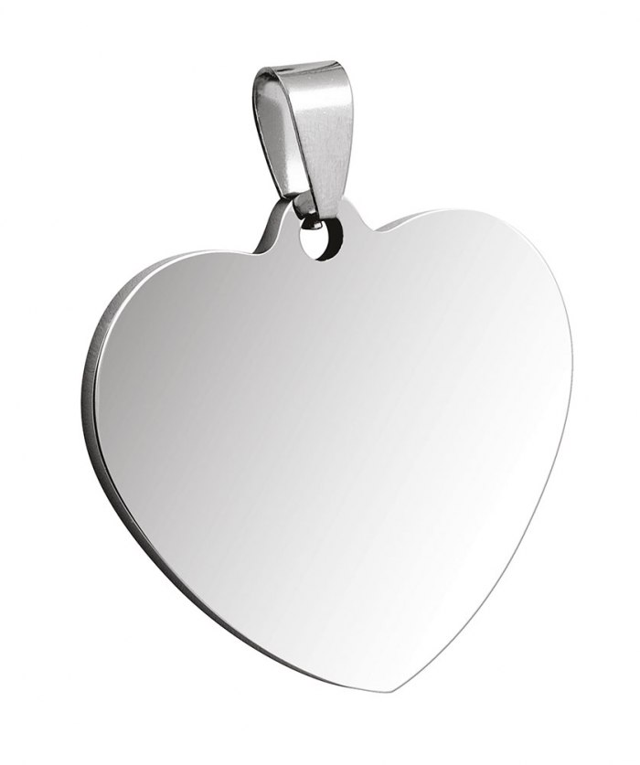 Pendente Acciaio Cuore 30X33Mm