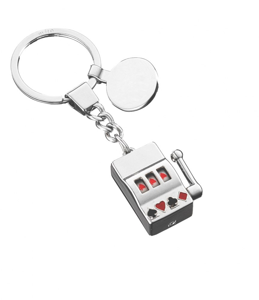 Portachiavi Slot Machine Con Gettone