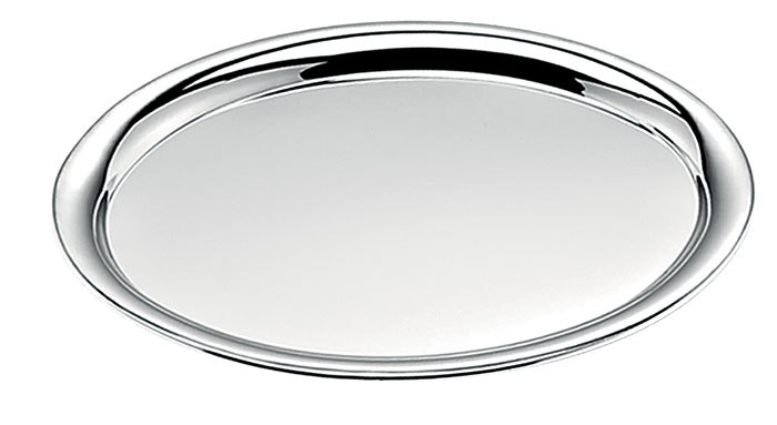 Vassoio Ovale Cromato - 230X320 Mm