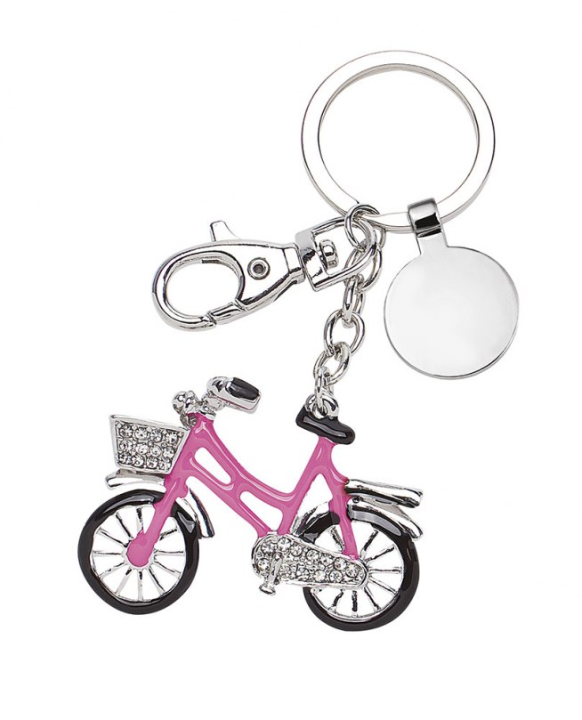 Portachiavi "Bicicletta" - Rosa - No Box