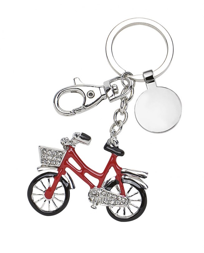 Portachiavi "Bicicletta" Rossa - No Box