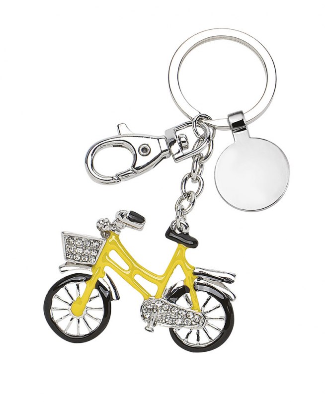 Portachiavi Bicicletta Gialla/Nera Nobox