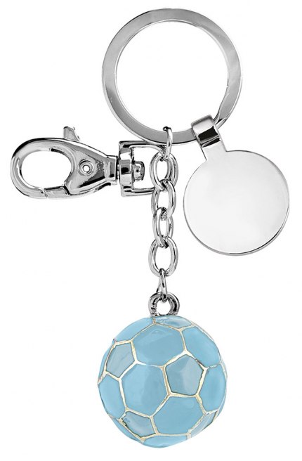 Portachiavi Pallone Azzurro-No Box