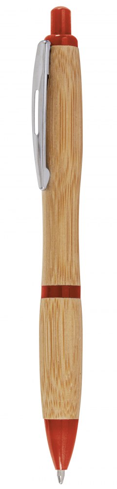 Penna In Legno Parti In Rosso