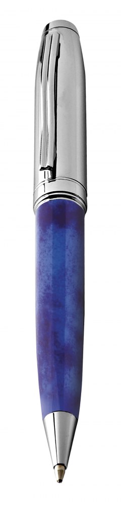 Penna Blu Marmo/Cromata Lucida