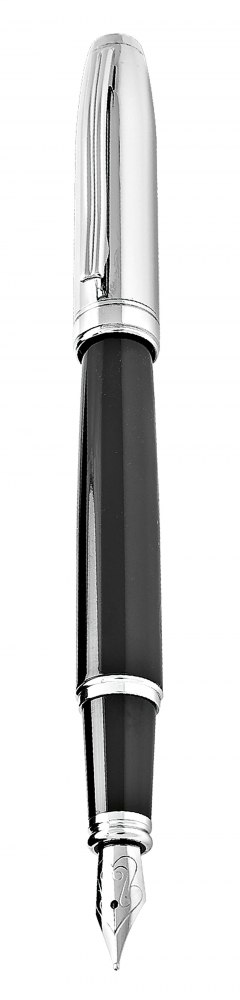 Penna Stilografica Nera/Cromata
