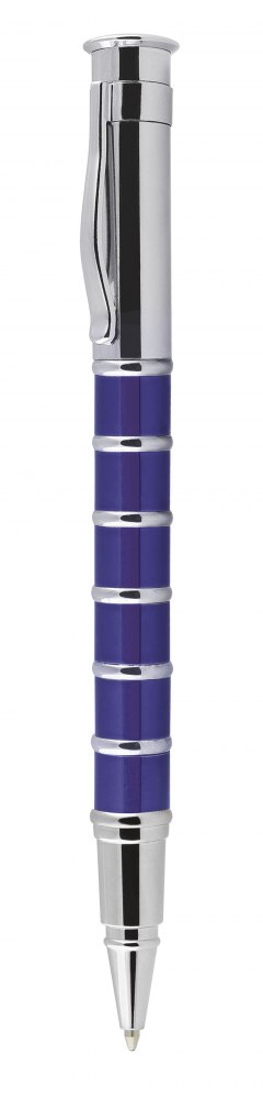 Roller Ad Anelli Blu E Cromata