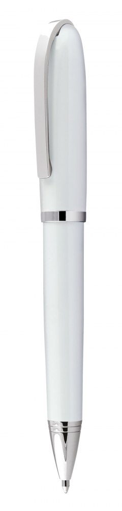 Penna In Metallo Bianca