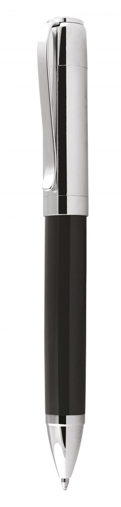 Penna Metallo Nera, Cappuccio Cromato