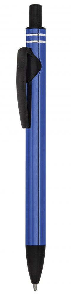 Penna Alluminio Blu Clip Nera