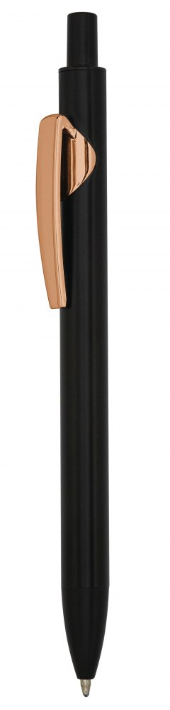 Penna Satinata Nera E Rosata Lucida