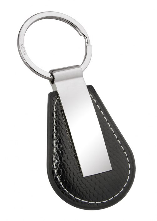 Portachiavi Eco Pelle Nera