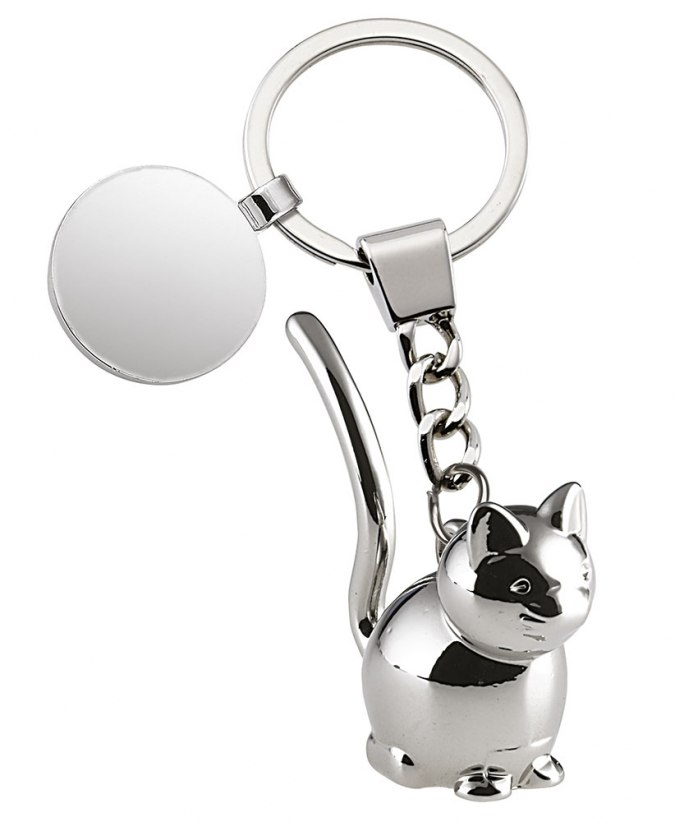 Portachiavi Gatto Con Gettone