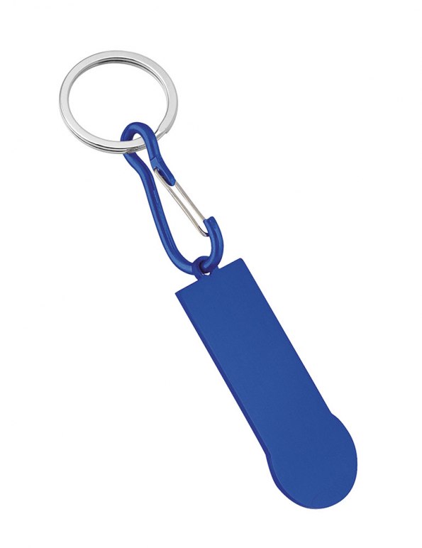 Portachiavi Carrello Allumin/Blu No Box