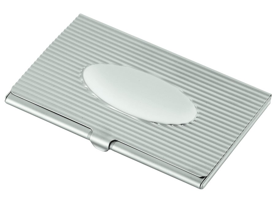 Portabiglietti "Oval" Satinato
