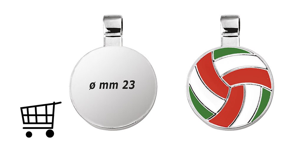 Piastrina Tonda Pallavolo Ita Dim. 1Euro