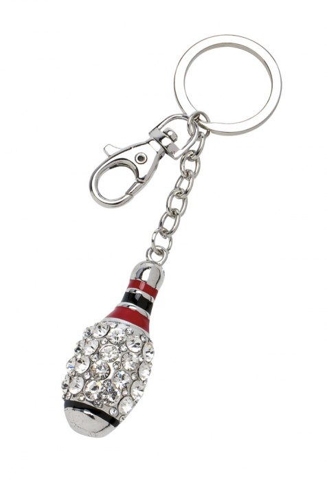 Portachiavi Birillo Strass-No Box Outlet