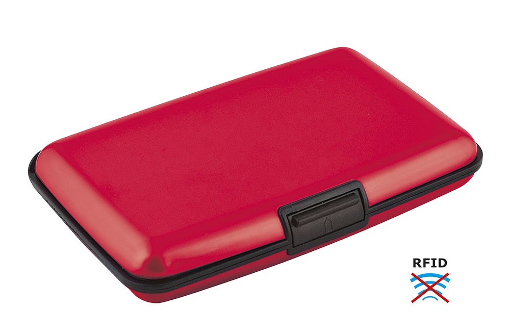 Porta Carte Di Credito Rfid Rosso