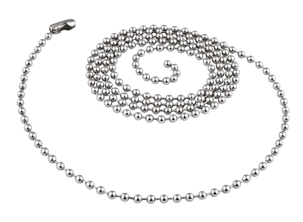 Catenella Acciaio Sfere Da 2.5 Mm-Cm 70