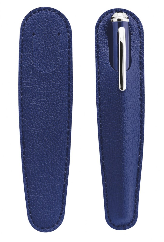 Bustina In Pelle Blu
