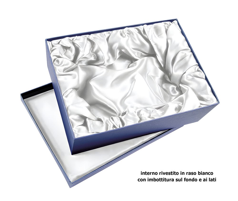Scatola Blu Raso Bianco 335X240X87 Mm