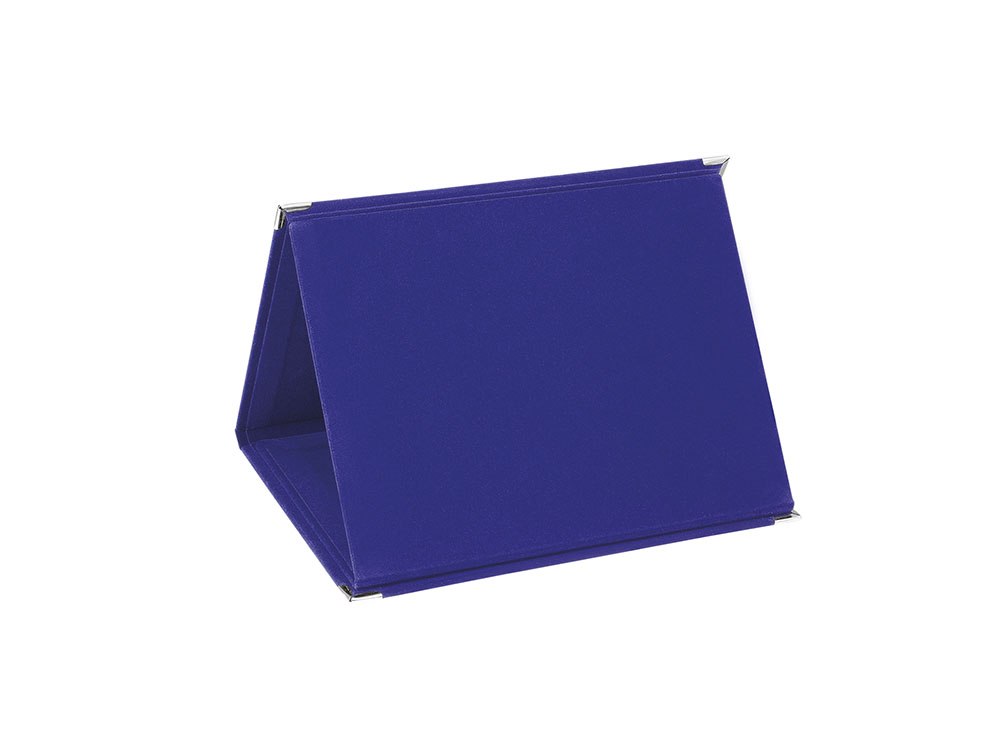 Cartella Portatarga Mdf Velluto Blu18X14