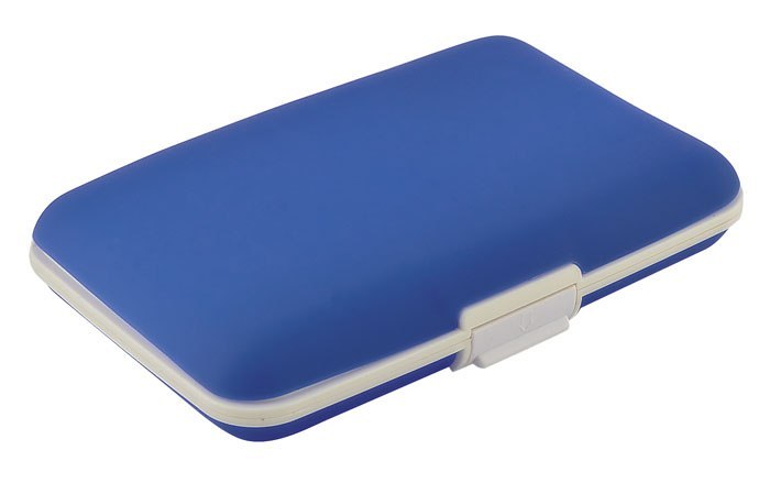 Porta Carte Di Credito Silicone Blu