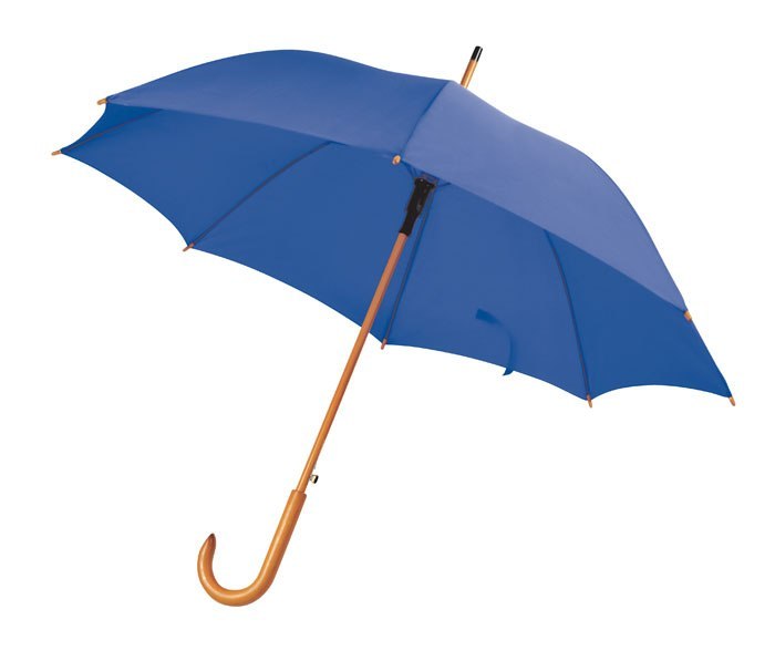 Ombrello Blu Manico Legno D=105 Cm