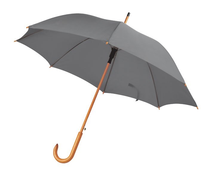Ombrello Grigio Manico Legno D=105 Cm