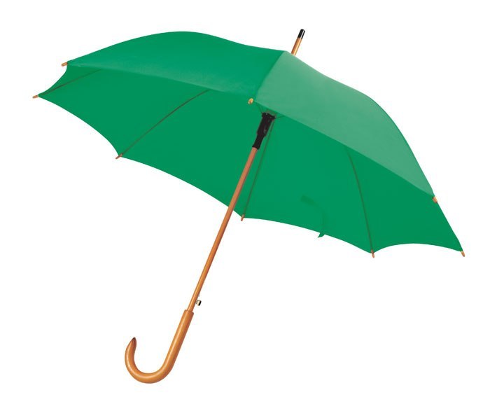 Ombrello Verde Manico Legno D=105 Cm