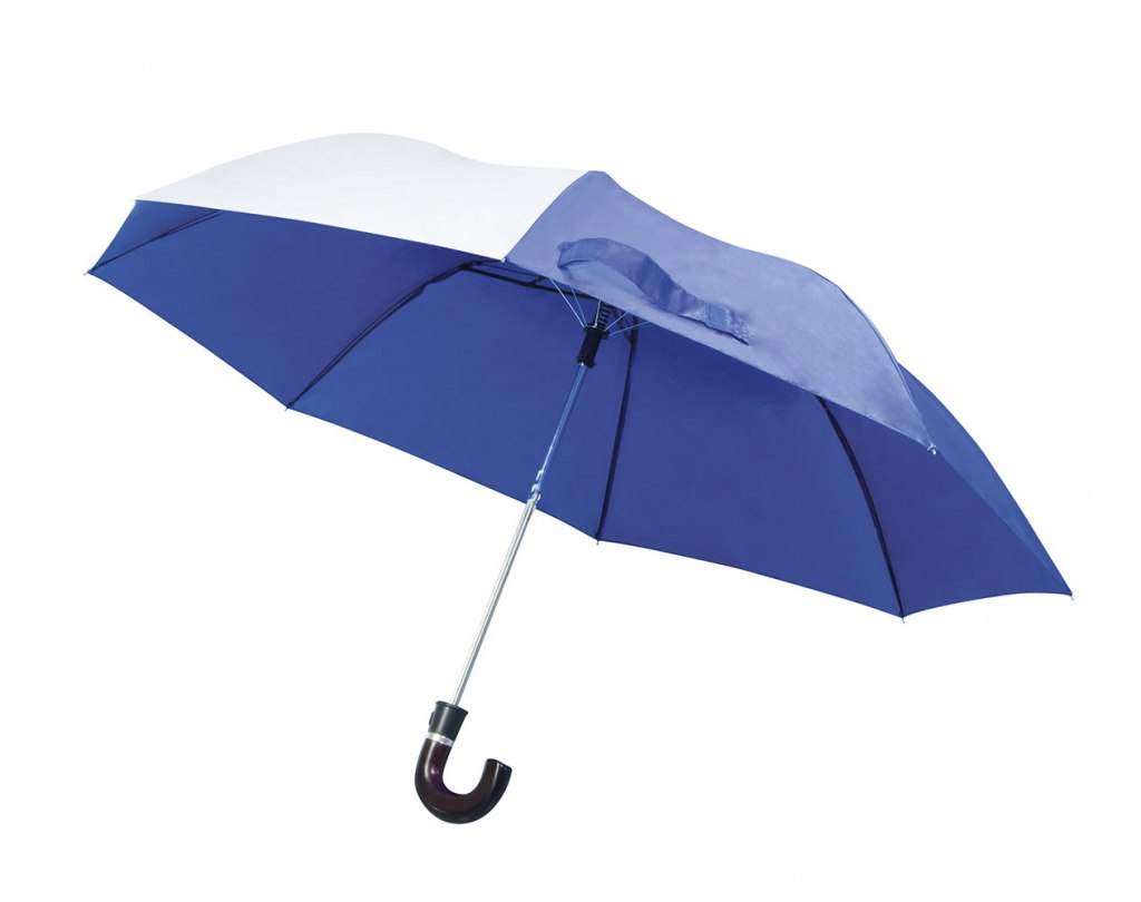 Ombrello Mini Blu Spicchio Bianco D=95Cm