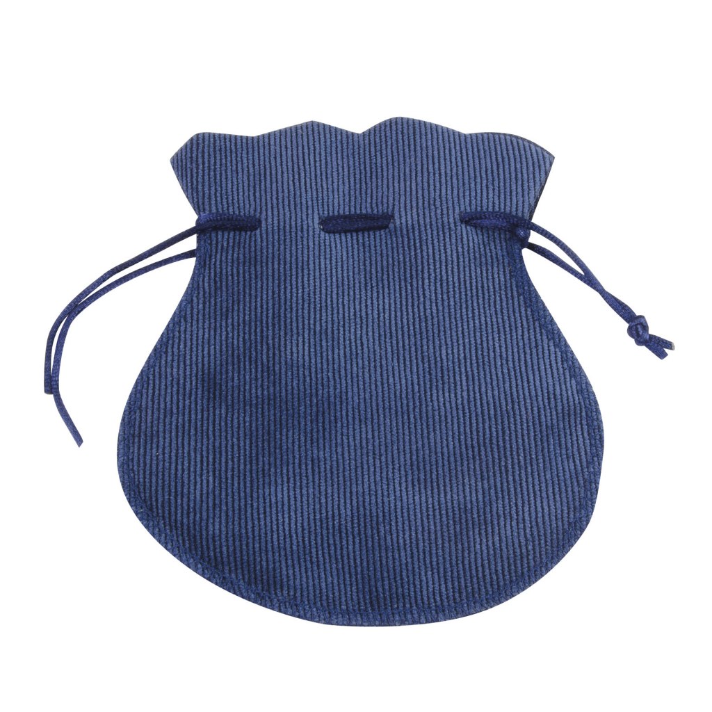 Busta Anfora Velluto Coste Blu 170X180