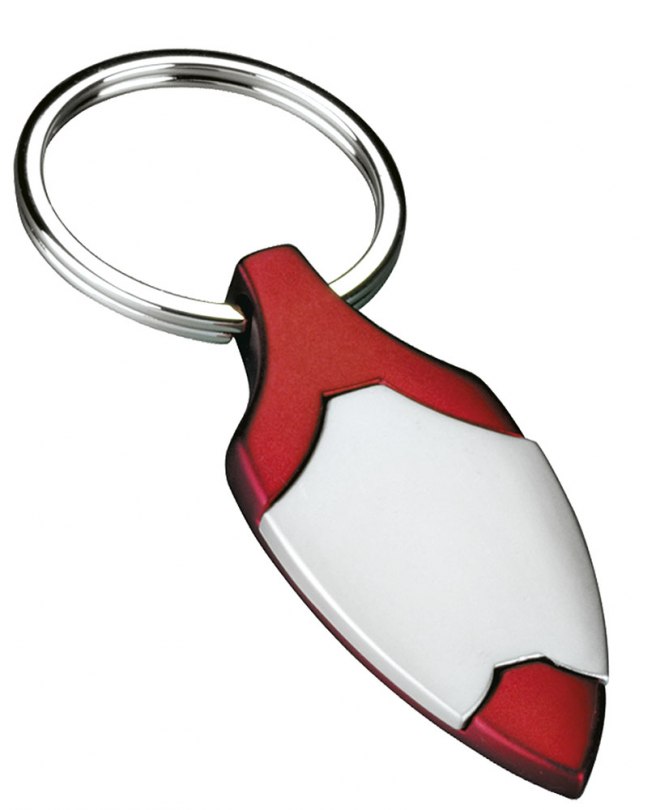 Portachiavi Scudo Satinato/Rosso