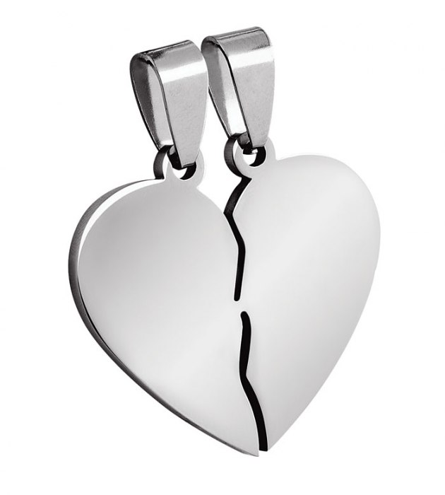 Pendente Acciaio Cuore 26X27Mm