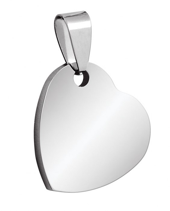 Pendente Acciaio Cuore 20X20Mm