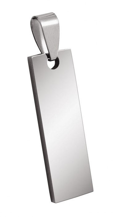 Pendente Acciaio Rettangolo 10X32Mm