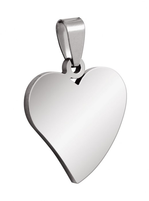 Pendente Acciaio Cuore 24X26Mm