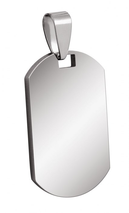 Pendente Acciaio Piastrina 19X32 Mm