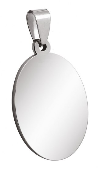 Pendente Ovale Piccolo Acciaio 19X28Mm